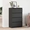 Image de vidaXL Sideboard Noir 60x35x98,5 cm Bois composite