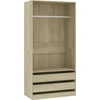 Image de vidaXL Armoire Chêne Sonoma 100x50x200 cm Bois composite