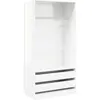 Image de vidaXL Armoire blanc brillant 100x50x200 cm Bois composite