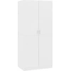 Image de vidaXL Armoire blanche 80x52x180 cm Bois composite