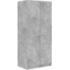 Image de vidaXL Armoire gris béton 80x52x180 cm Bois composite