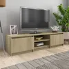 Image de Meuble Tv Chêne Sonoma 140x40x35,5 Cm Aggloméré