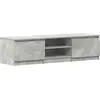 Image de vidaXL Armoire TV gris béton 140x40x35,5 cm Bois composite
