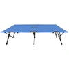Image de vidaXL Chaise longue double pliable bleu acier