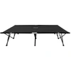 Image de vidaXL Chaise longue double Pliable Noir Acier