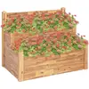 Image de Jardinière Sur 2 Niveaux 110x75x84 Cm Bois Massif D'Acacia Vidaxl
