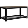 Image de vidaXL Table basse grise et noire 90x45x45 cm MDF et fer