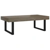 Image de vidaXL Table basse Gris et noir 120x60x40 cm MDF et fer