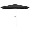 Image de vidaXL Parasol avec mât métallique 300x200 cm noir