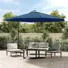 Image de vidaXL Parapluie avec mât en aluminium 350 cm bleu