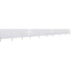 Image de vidaXL Tissu brise-vent 9 pièces 1200 x 120 cm blanc sable