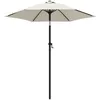 Image de Vidaxl Parasol Sand White 200x224 Cm Aluminium