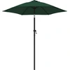 Image de vidaXL Parasol vert 200 x 224 cm aluminium