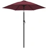 Image de vidaXL Parasol rouge bourgogne 200 x 224 cm aluminium