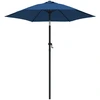Image de vidaXL Parasol bleu 200 x 224 cm aluminium