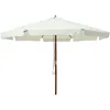 Image de Vidaxl   Parasol Droit 330 Cm   Mât En Bois 48 Mm   Tissu Polyester Anti-décoloration   Système De Double Poulie