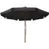 Image de vidaXL Parasol avec mât en bois 330 cm Anthracite