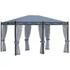 Image de Vidaxl - Tonnelle Avec Moustiquaire 3x4 M Anthracite Acier