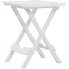 Image de vidaXL Table de jardin pliante 44,5x38,5x50 cm Blanc