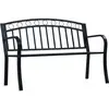 Image de Vidaxl - Banc De Jardin 125 Cm Noir Acier