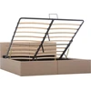 Image de vidaXL Lit de rangement hydraulique marron cappuccino Similicuir 160×200 cm