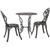 Image de Vidaxl - Salon De Bistro 3 Pcs Aluminium Coulé