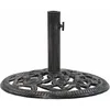 Image de Socle De Parasol Bronze 12 Kg 48 Cm Fonte Vidaxl