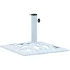 Image de Socle De Parasol Blanc 12 Kg 49 Cm Fonte Vidaxl