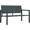 Image de Vidaxl - Banc De Jardin 120 Cm Pehd Gris Aspect De Bois