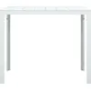 Image de vidaXL Table basse blanche 78x78x74 cm HDPE imitation bois