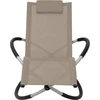 Image de vidaXL Bain de soleil Géométrique Acier Taupe