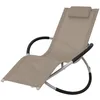 Image de Vidaxl - Chaise Longue Géométrique D'Extérieur Acier Taupe