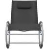 Image de Garden - Fauteuil à bascule Noir Textilène