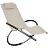 Image de Vidaxl - Chaise Longue Pour Enfants Acier Crème