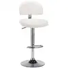 Image de Vidaxl - Tabouret De Bar Blanc Similicuir