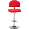 Image de vidaXL Tabouret de bar rouge similicuir