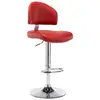 Image de Vidaxl Tabouret De Bar Rouge Bordeaux Similicuir
