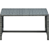 Image de Table basse anthracite 70x40x38 cm Poly rotin