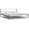 Image de Cadre De Lit Sans Matelas Gris Métal 180x200 Cm Vidaxl
