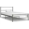 Image de Cadre De Lit Sans Matelas Gris Métal 90x200 Cm Vidaxl