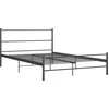 Image de vidaXL Cadre de lit Gris Métal 160×200 cm