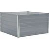Image de vidaXL Lit surélevé 100 x 100 x 45 cm Acier galvanisé Gris