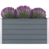 Image de Vidaxl - Jardinière 100 X 100 X 45 Cm Acier Galvanisé Gris