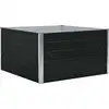 Image de vidaXL Lit surélevé 100×100×45 cm Acier galvanisé anthracite