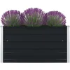Image de Vidaxl - Jardinière 100 X 100 X 45 Cm Acier Galvanisé Anthracite