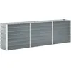 Image de Vidaxl - Lit Surélevé De Jardin Acier Galvanisé 240x40x77 Cm Gris