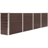 Image de Jardinière 320x40x77 Cm Acier Galvanisé Marron Vidaxl