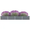 Image de Vidaxl - Lit Surélevé De Jardin Acier Galvanisé 320x40x45 Cm Gris