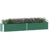 Image de Vidaxl - Lit Surélevé De Jardin Acier Galvanisé 320x40x45 Cm Vert
