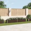 Image de vidaXL Plateau de jardin Acier galvanisé 320×40×45 cm Brun